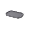Giobagnara Polo stackable tray, rectangular, small, h 1.5 cm, graphite