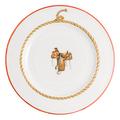 Arcanie Cowboy dinner plate, saddle