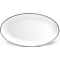 L'Objet Soie Tressée Platinum Platte oval, groß