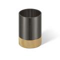 Decor Walther Club tumbler, dark metal matt/gold matt with structured base