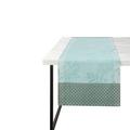 Le Jacquard Francais Jardin d'Eden runner, turquoise, 50 x 150 cm