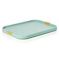 GioBagnara Puccini rectangular tray, brass handles, 41 x 28.5 cm, mint