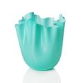 Venini Fazzoletti Opalino vase, h 24 cm, mint green