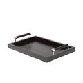 Riviere Macassar tray with leather handles, small