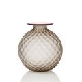 Venini Monofiori Balloton vase, h 12,5 cm, taupe sabbiato