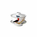 Bernardaud Aux Oiseaux chinese tea cup with lid
