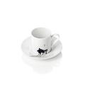 Augarten Wien People single espresso cup and saucer, couple on bench