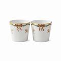 Royal Copenhagen Star Fluted Christmas cups, set of 2