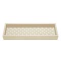 Riviere Vanity leather vide-poche, rectangular narrow, ivory