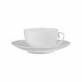 J.L Coquet Hémisphère Weiß Teetasse mit Unterteller