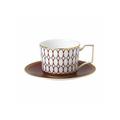 Wedgwood Renaissance Red Teetasse mit Unterteller