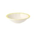 Gien Filets Jaune Citron salad/cereal bowls, set of 4