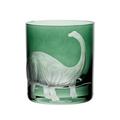 Artel Dinosaur double old fashioned tumbler, Brontosaurus in sage