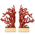 L'Objet Coral bookends, set of 2