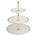 Gien Filets Bleus three tier cake stand