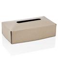 GioBagnara Suite tissue box cover, rectangular, stone
