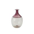 Venini Flasche Bolle, H 21 cm, taupe/amethyst