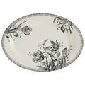 Gien Tulipes Noires oval platter