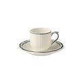 Gien Filets Acapulco espresso cups and saucers, set of 2