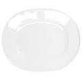 KPM Arkadia Platte oval groß, weiß, Medaillon Apollo