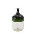 Venini Flasche Bolle, H 25 cm, strohgelb/apfelgrün
