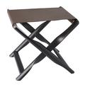 Giobagnara Elica luggage rack, dark brown (wengé) wooden frame with mokka leather
