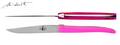 Forge de Laguiole Jean-Michel Wilmotte steak knives, pink, set of 2