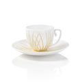 J.L Coquet Toundra Gold Espressotasse mit Unterteller Toundra Gold