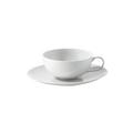 KPM Urbino Teetasse mit Unterteller, weiß