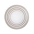 J.L Coquet Hémisphère Grey Metallic Stripe dessert plate