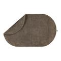 Rhomtuft Badteppich Exquisit oval, 60 x 100 cm, taupe