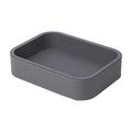 Giobagnara Polo stackable tray, rectangular, large, h 5.5 cm, graphite