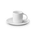 L'Objet Corde White Espressotasse mit Unterteller