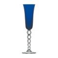 Saint-Louis Bubbles Champagne flute, dark blue