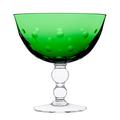 Saint-Louis Bubbles footed cup, green