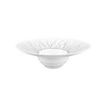J.L Coquet Toundra Platin Teller tief mit Fahne, klein