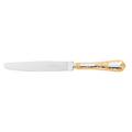 Christofle Marly dinner knife, silverplated with gold accents