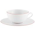Raynaud Monceau Red breakfast cup and saucer