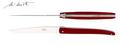 Forge de Laguiole Steakmesser Jean-Michel Wilmotte, bordeaux, 2er-Set