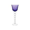 Saint-Louis Bubbles hock glass, purple