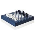 Hector Saxe Buffalo chess set, blue