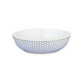 Raynaud Trésor Bleu salad/cereal bowl, honeycomb pattern