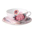 Wedgwood Cuckoo Teetasse mit Unterteller, rosa