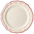 Gien Filets Rouge dinner plates, set of 4