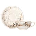 Gien Sologne Tassen Café au lait mit Unterteller, 2er-Set