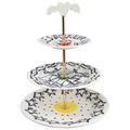 Gien L'Archipel Sentimental three tier cake stand