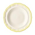 Gien Filets Jaune Citron deep plates, set of 4