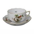 Herend Rothschild Bird Teetasse mit Unterteller, Motiv 3
