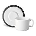 L'Objet Soie Tressée Black tea cup and saucer