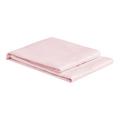 Christian Fischbacher Satin fitted sheet, light pink (828), 100 x 200 cm, mattress height 16-30 cm